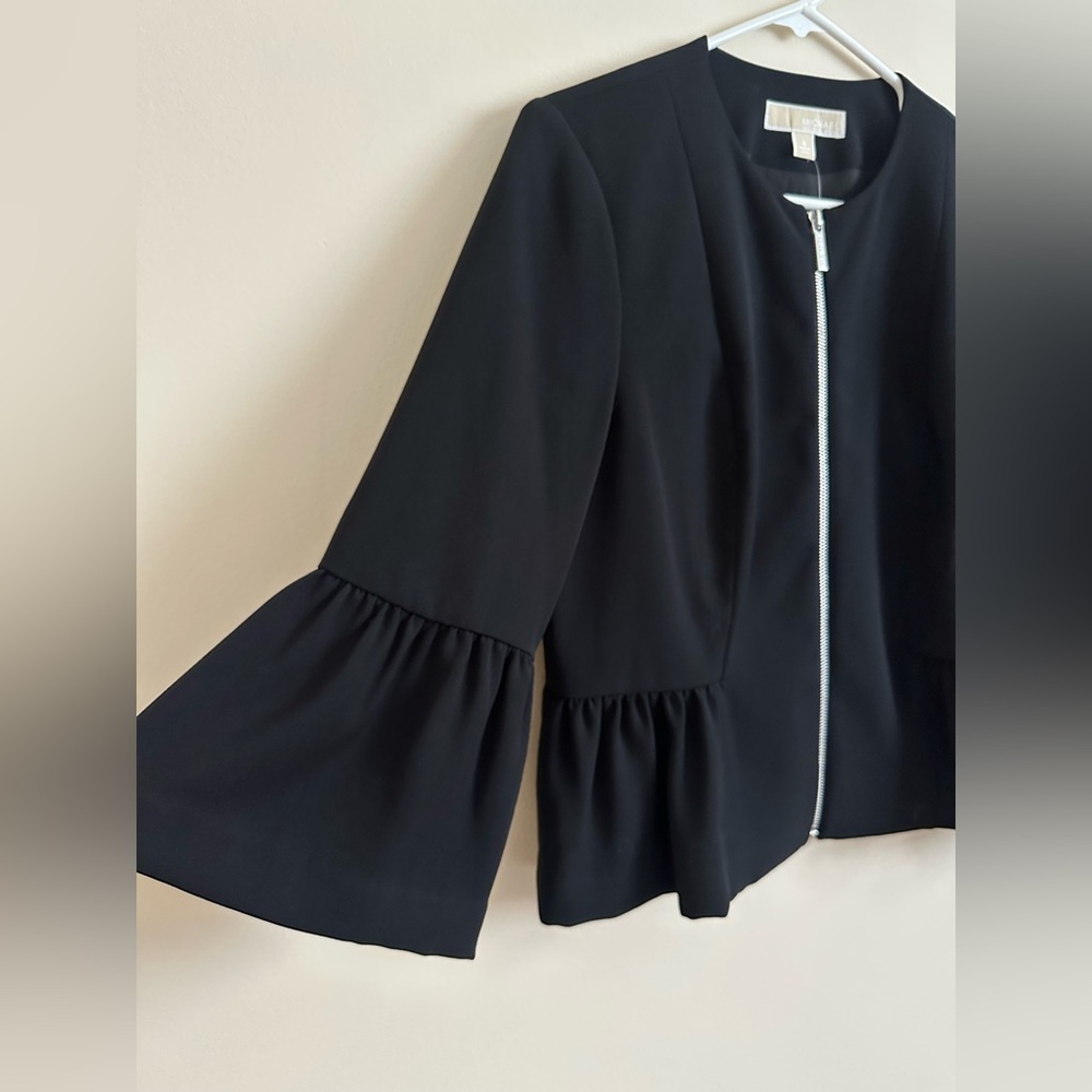 MK Ruffle Zip Up Blazer - Picture 4 of 6